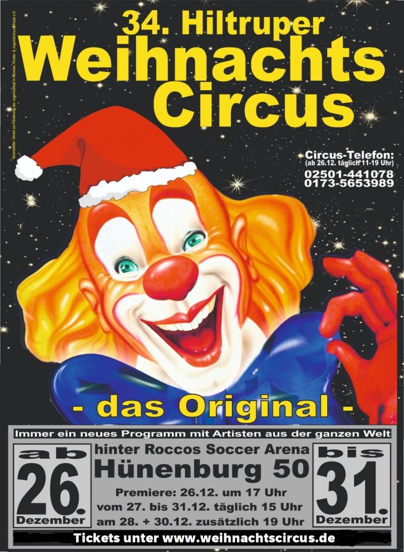 Hiltruper Weihnachtscircus Das Original Hiltruper Weihnachtscircus Das Original